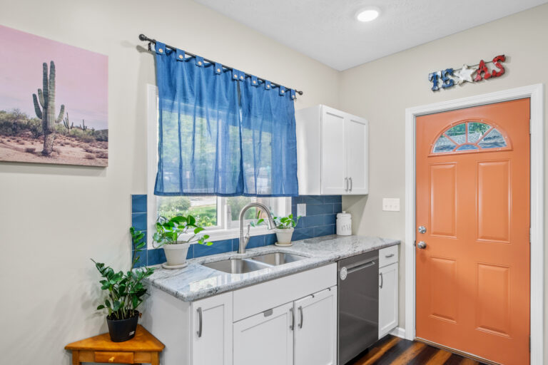 Tidy Texas inspired galley kitchen